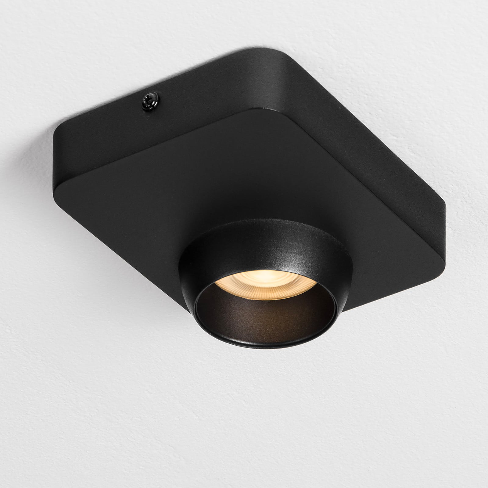 Lyora Kedros Plafondlamp zwart aluminium met LED