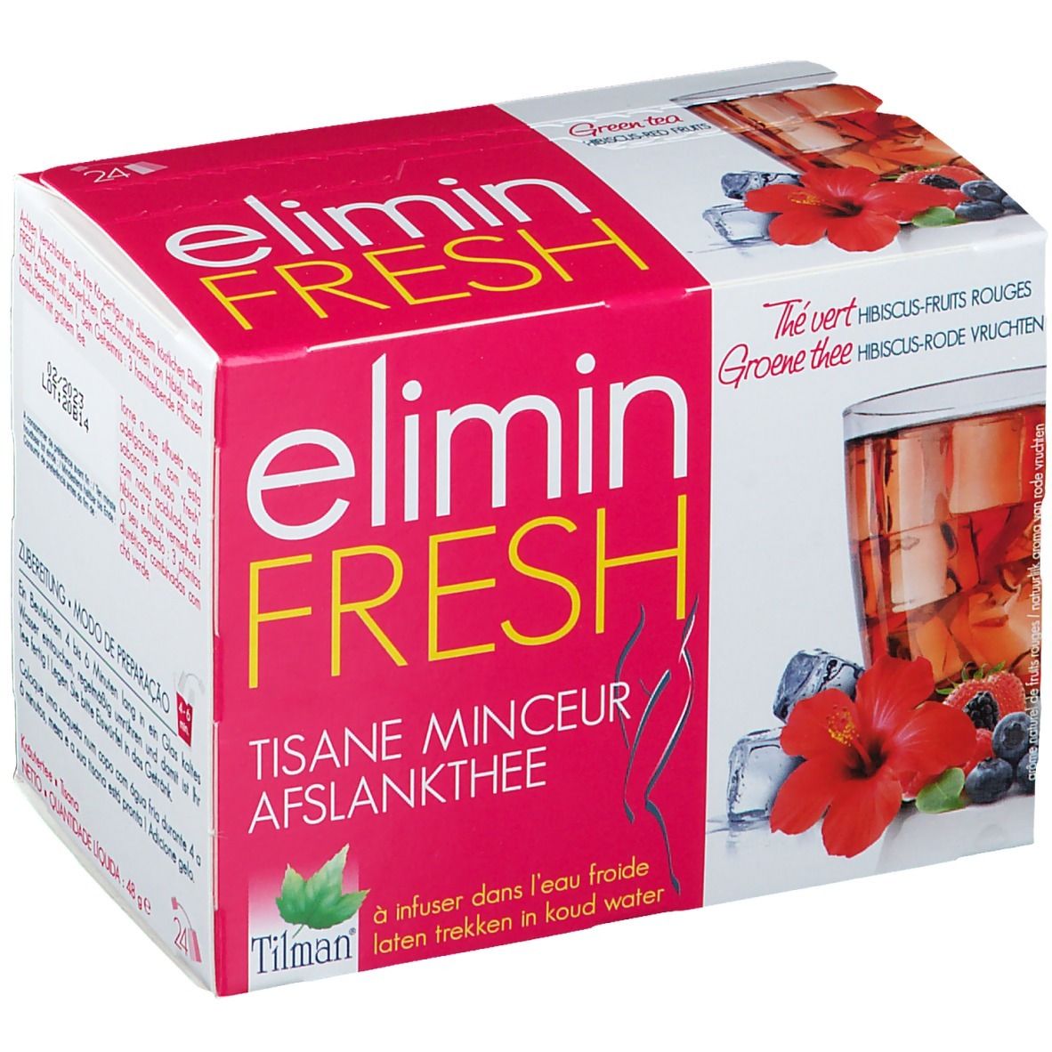 Tilman Elimin Fresh Thee Hibiscus/Rode Vruchten ok Nlfr 24 St Filterbeutel