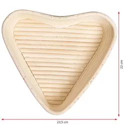 Westmark 108939 Gärkörbchen Set Herz und Bezug, 22x23,5x6,5cm