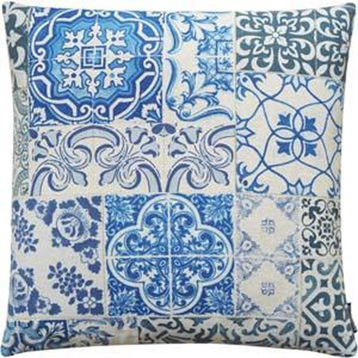 The Cushion Shop sierkussen Antique Tiles blauw