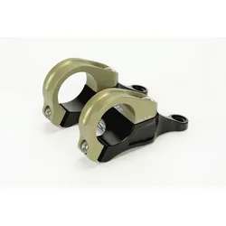 Renthal Integra II Direct Mount Vorbau, 31.8mm, 50mm, 10°, gold/black