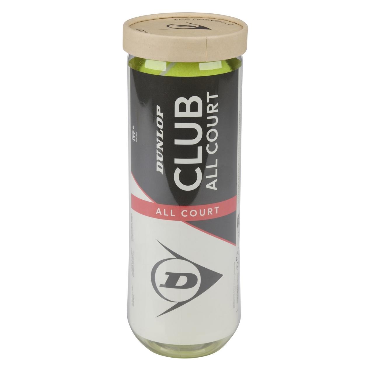 Dunlop Tennis ball club all court 3pc (64025612)