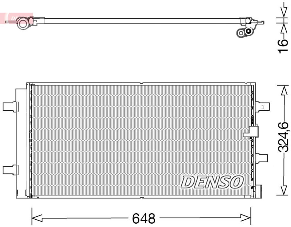 Denso Condensatore, impianto di climatizzazione DCN02044