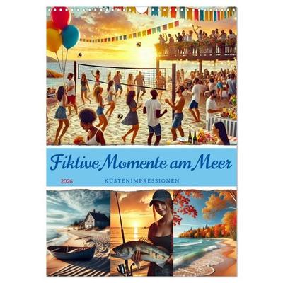 Fiktive Momente am Meer (Wandkalender 2026 DIN A3 hoch), CALVENDO Monatskalender