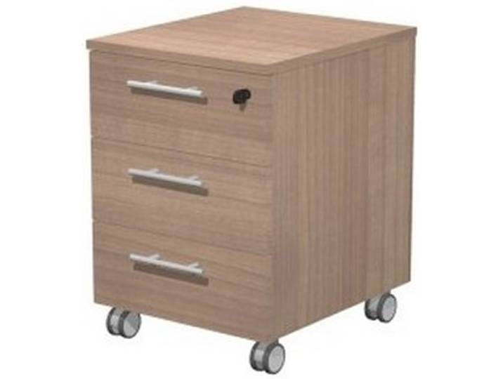 Caisson mobile Flore - L.42 x P.52 x H.61 - 3 tiroirs - Noyer