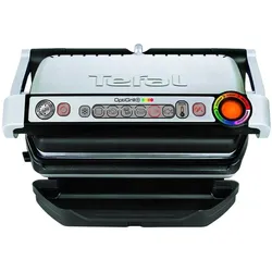 Tefal OptiGrill+ inkl. Waffeleinsatz, elektrisch, schwarz/silber
