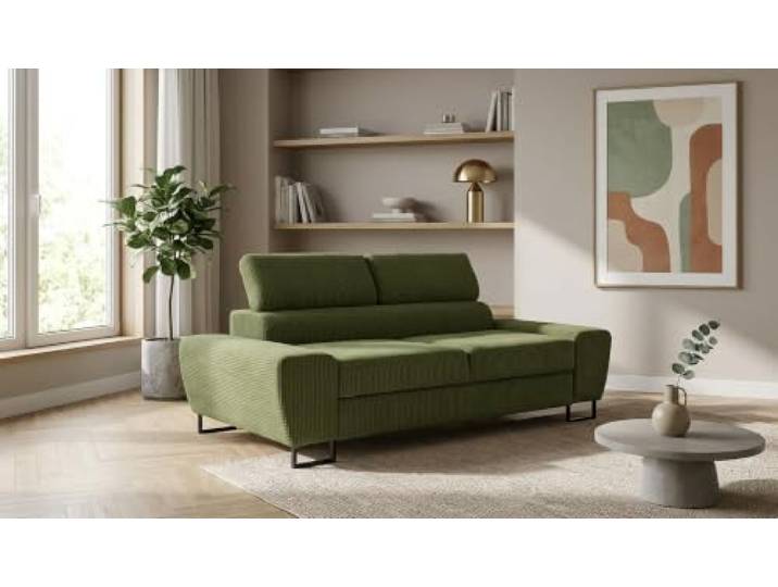 Family Meble Sofa Savio Apollo, 2-Sitzer – Grün – 246