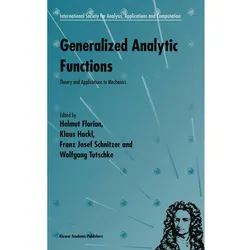 Generalized Analytic Functions, Fachbücher