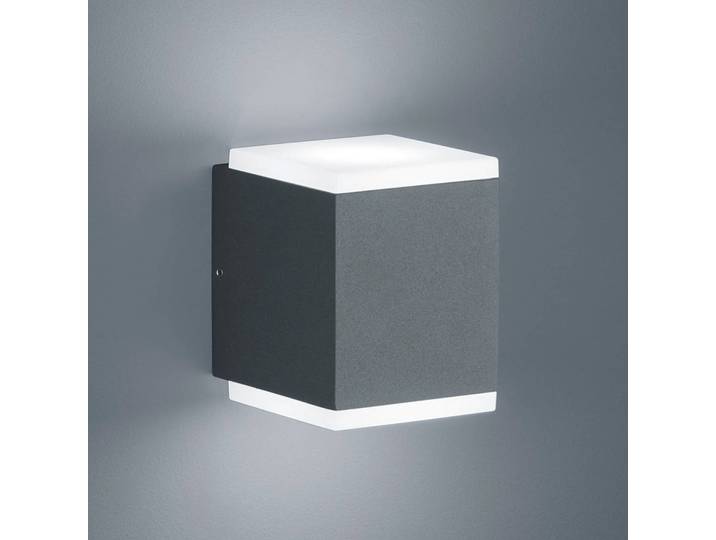 Helestra LED Außenwandleuchte Kibo, schwarz, Aluminium, Modern
