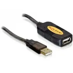DeLOCK Cable USB 2.0, 5m USB Kabel Schwarz