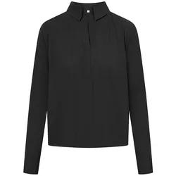 Shirt offenem Kragen Raffaello Rossi schwarz, 40