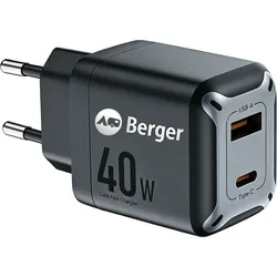 Berger GoCharge GaN Ladegerät USB-A und USB-C 40 W