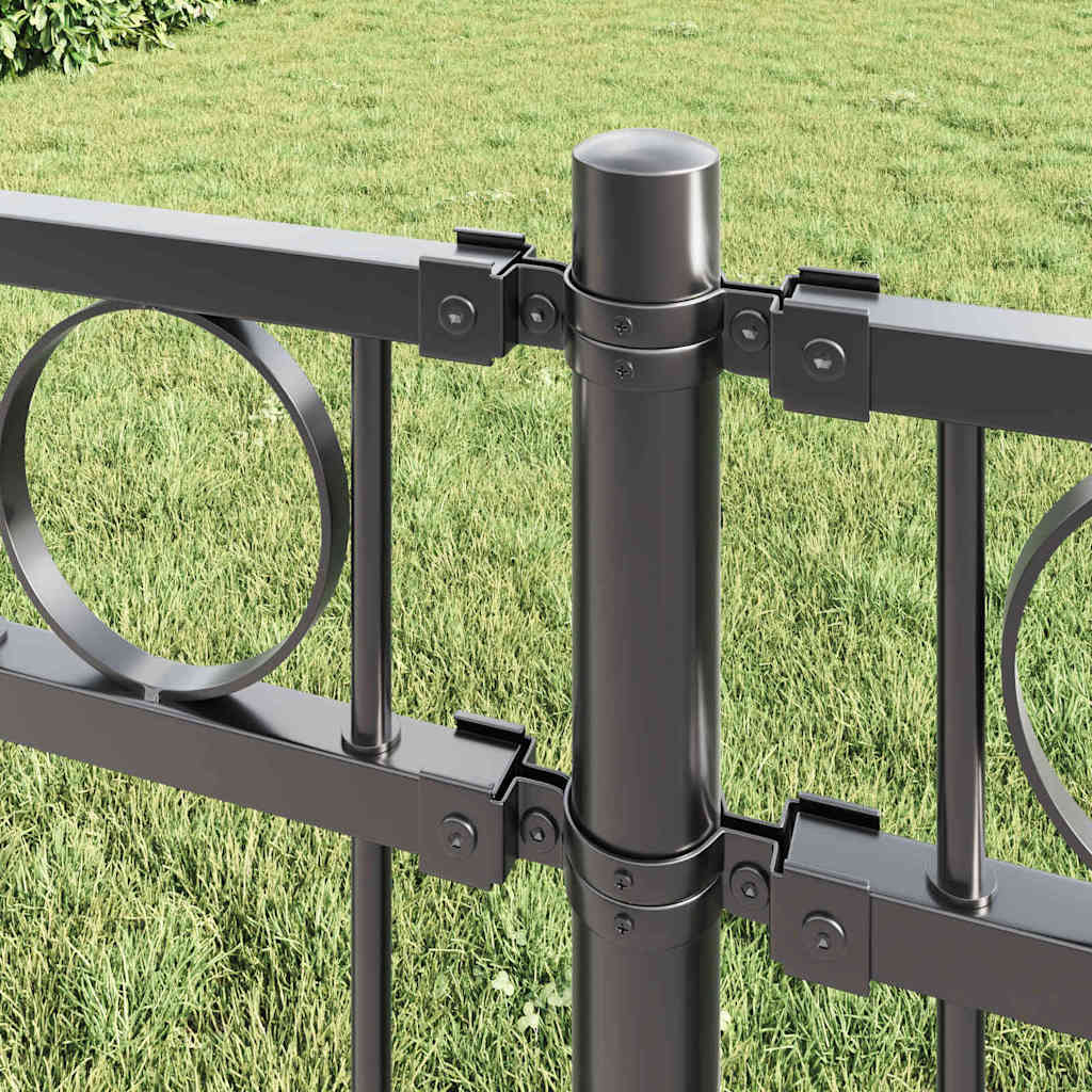 vidaXL Élément de clôture ASSEN 170 x 170 cm Acier Gris