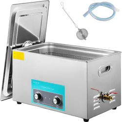 VEVOR 22L Ultraschallreiniger, 304 Edelstahl, professionelle Drehknopfsteuerung, Ultraschallreiniger mit Heizungstimer für Schmuck, Uhren, Brillen, Leiterplatten, Kleinteile, zahnärztliche Instrumente