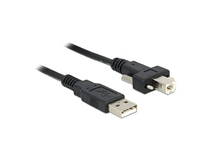 DeLOCK 83594 USB-kabel 1 m USB A USB B zwart - USB-kabel (1 m, USB A, USB B, 2.0, stekker/stekker, zwart)