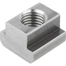 MUTTER FÜR T-NUT DIN508, M12, NB=14, L=22, EDELSTAHL A2 1.4305 BLANK