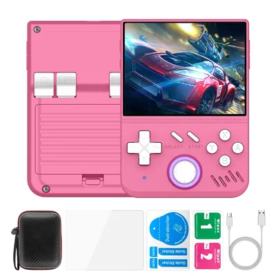 Mini Retro Handheld Video Game Console Portable Gaming Device With Linux System red 64gb