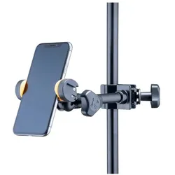 Hercules DG207B - Smartphone Halter, Smartphone Halterung, Schwarz