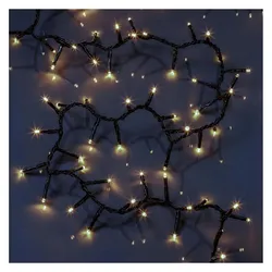 Hellum, Lichterkette, Led Lichterkette aussen Cluster I 15,98m 800 LED Cluster Lichterkette warmweiss mit Timer I Str (15.98 m)