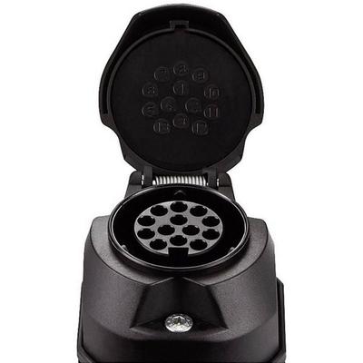 SecoRüt 30130 Anhänger-Steckdose [Steckdose 13polig - Stecker 13polig] ABS Kunststoff
