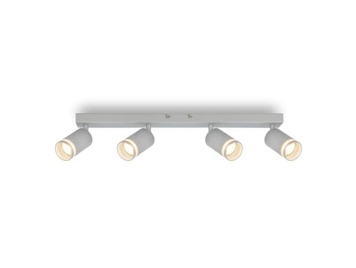 Briloner - Plafonnier avec sortie de lumière latérale\, orientable\, GU10\, lampe\, lampe de salon\, lampe de chambre\, lampe de cuisine\, spot de plafond\, éclairage de plafond\, 56 cm\, chrome mat