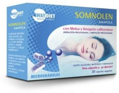 Waydiet Somnolen Poppy 30 Capsules
