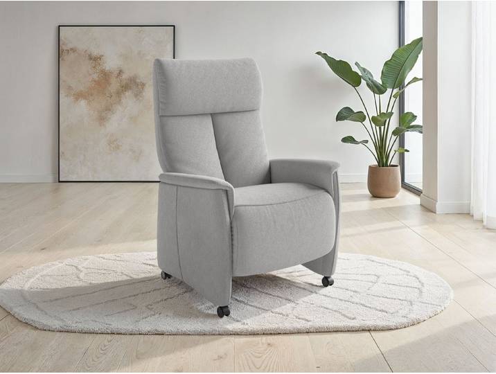 sit&more TV-Sessel Cremona mit Kopfteilverstellung, weitere Funktionen, Ergonomie L: manuelle Fußstütze & Rückenlehne