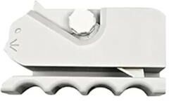 Uplift Essentials Cute Kitten Shaped Cardboard Cutter Tool For DIY Cat Scratchers white