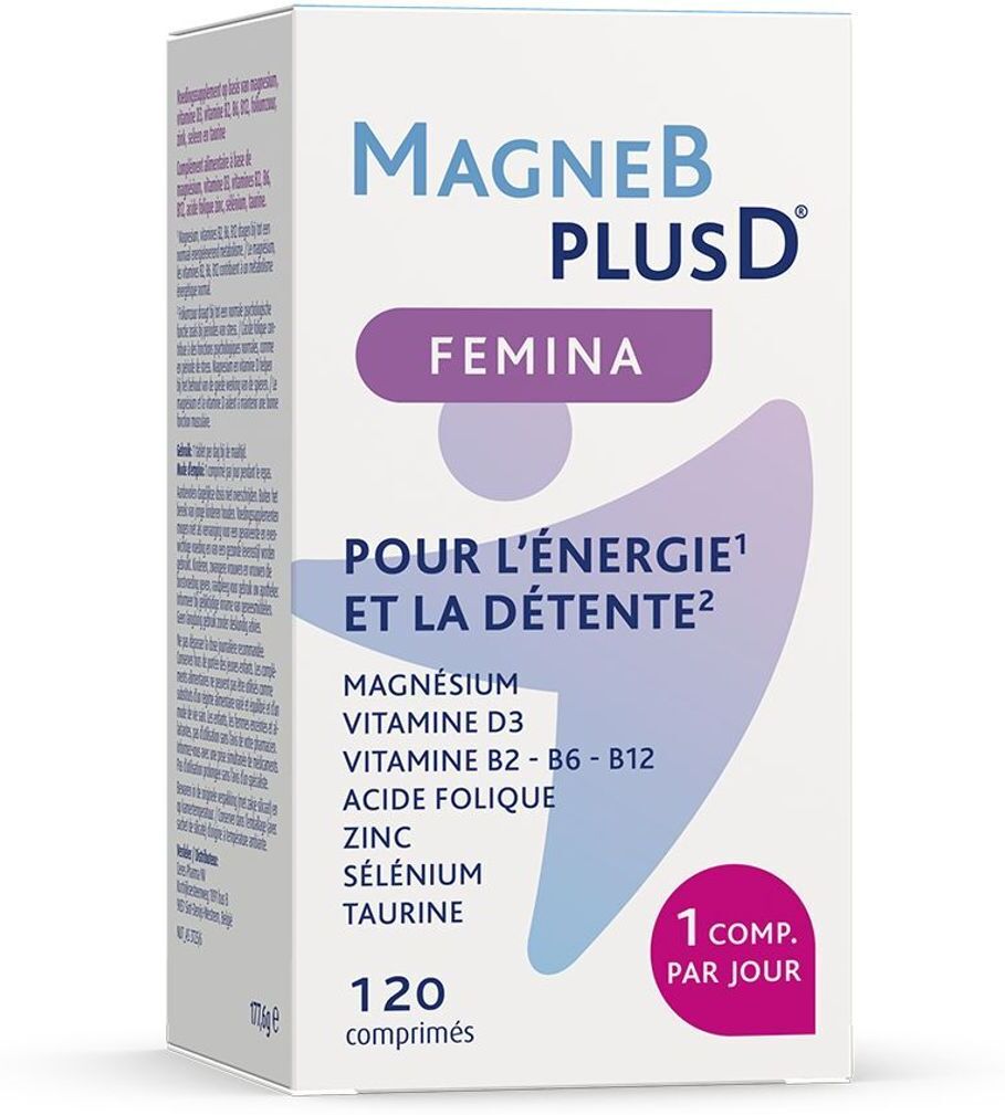 Magne B Plus D Femina 120 Comprimés Nf