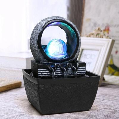 Drop Dash Deals Tabletop Water Fountain Indoor Waterfall LED Lighting Decor For Home Office Relaxation Tabletop Water Fountain Indoor Waterfall LED Lighting Decor For Home Office Relaxation