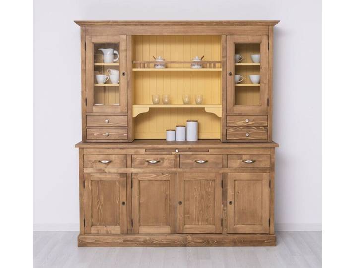 Landhausstil Küchenschrank braun, gelb