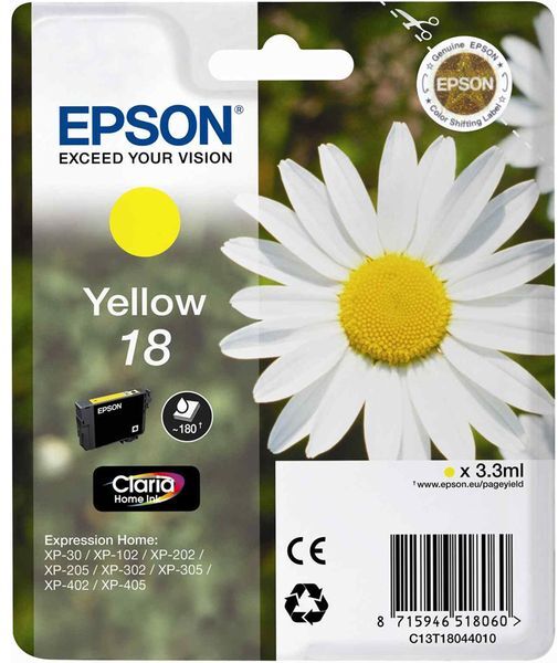 Epson 18 (C13T18044012) - Gelb - Druckerpatrone