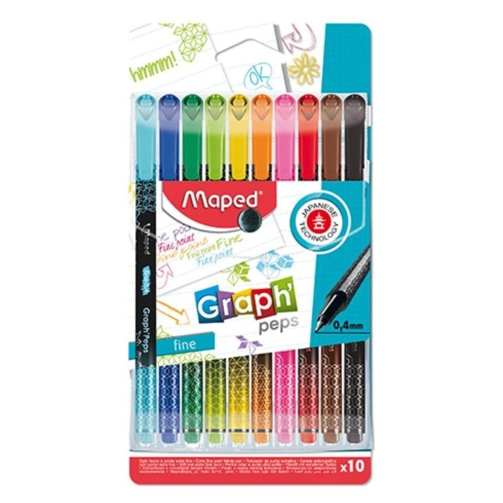 Maped Cienkopis Graph Peps Deco 10 Farbschema (10x) (749050)