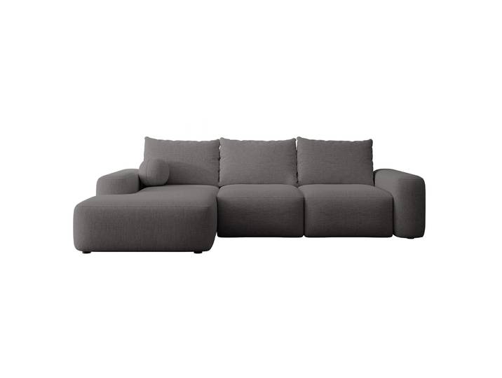 Ecksofa mit Schlaffunktion Carnos, L-förmig mit Ball, einzelne