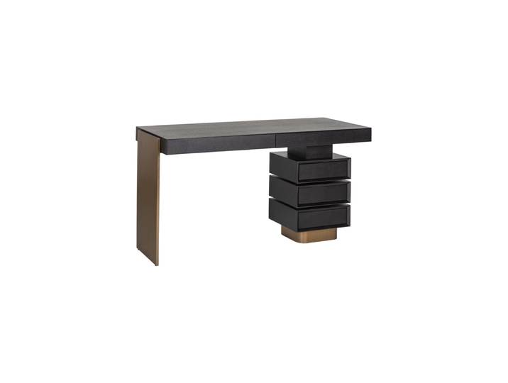 Design Schreibtisch „Dax“ 140 x 76 cm Schwarz Richmond Interiors