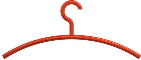Hewi cintre 570,136 corail, crochet fixe
