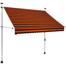 vidaXL, Markise, Gaxonas (weisser Rahmen) (2 m)