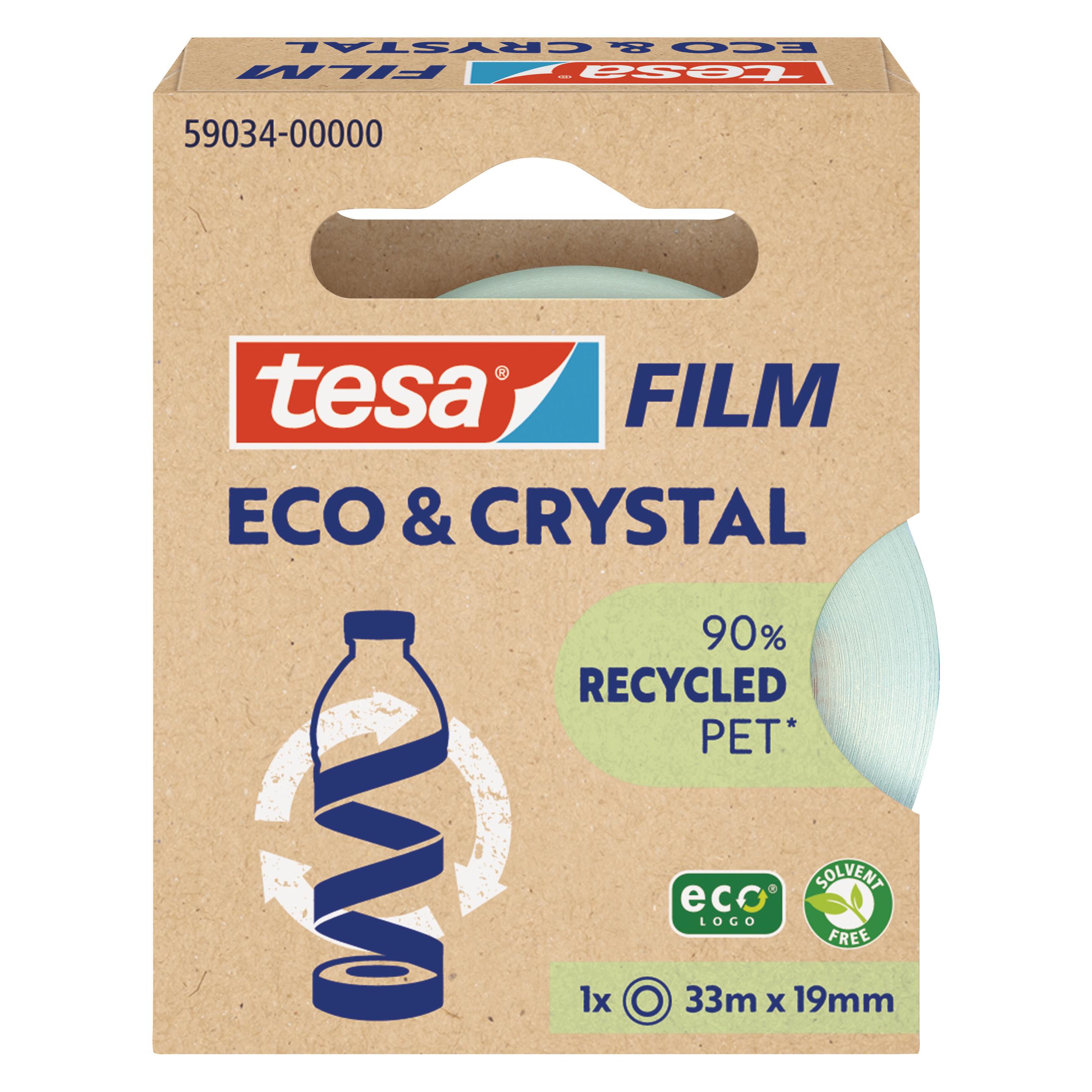 tesa tesafilm ECO & CRYSTAL Klebeband 33m:19mm (19 mm) (59034-00000-00)