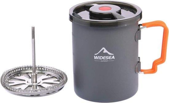Famanu camping koffiezetapparaat met French press en thermosfunctie - 900 ml