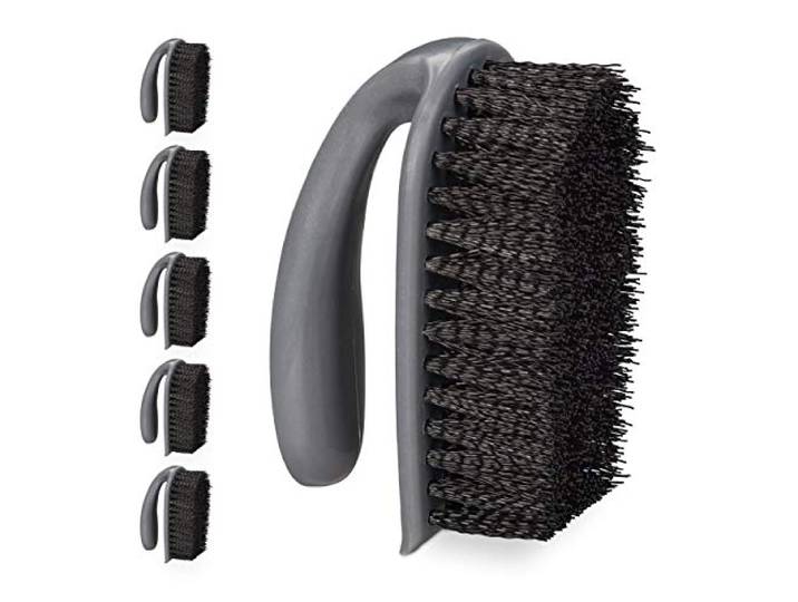 Relaxdays Brosse de frottement Jeu de 6\, Dure\, poignée\, Nettoyage\, Bain\, Cuisine\, Tapis\, Chaussures.