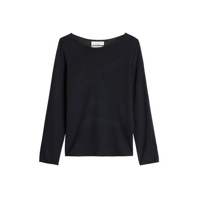 Sweater MARC O'POLO "Strickpullover Knit Pullovers Longsleeve 1er Pack", Damen, Gr. S, blau (dunkelblau), Obermaterial: 100% Schurwolle WV., Sweatshirts Sweater
