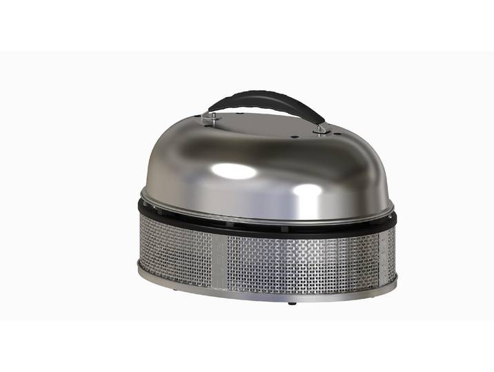 Holzkohlegrill Cobb Supreme Deluxe 2.0 , silber (silberfarben), B:50cm T:36,5cm, Grills, Holzkohlegrill