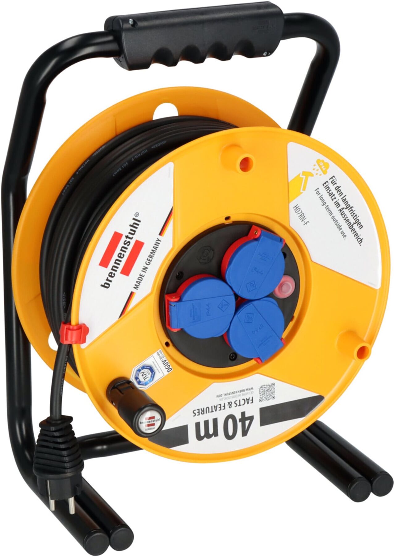 Brobusta IP44 Gewerbe-/Baustellen-Kabeltrommel 40m H07RN-F 3G1,5 ; Brennenstuhl (1318930)