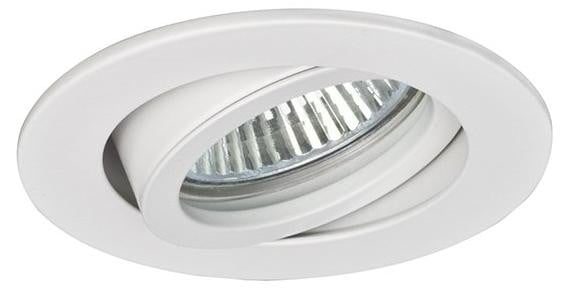 BRUMBERG BRUM NV Inbouwspot, Matwit, Rond, Kantelbaar, Fitting GU5,3, 50W, Diameter: 68 mm