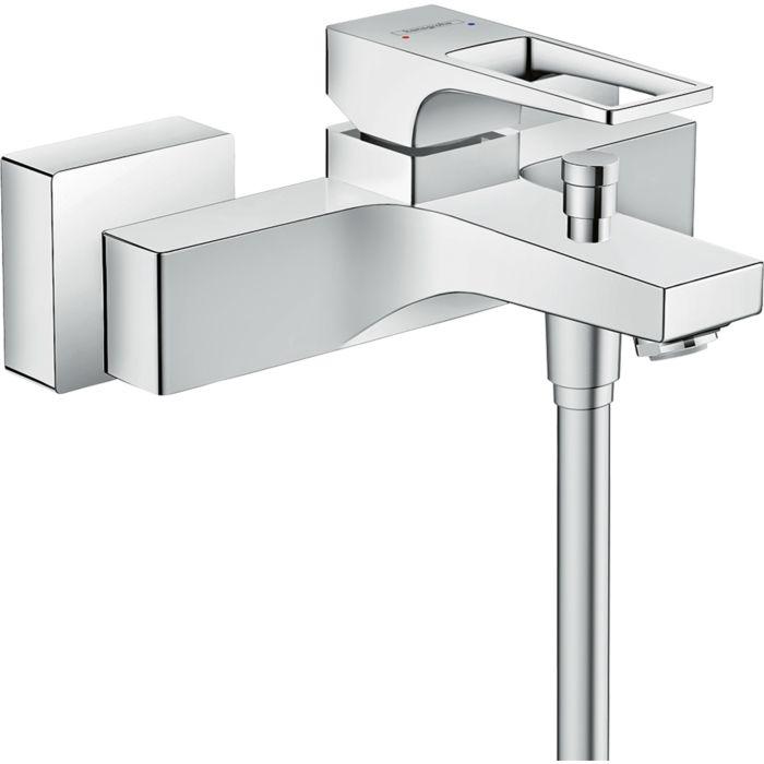 hansgrohe Metropol Wannenarmatur 74540000 chrom, Aufputz, mit Bügelgriff
