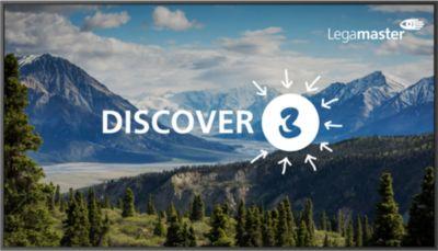 Legamaster DISCOVER 3 DIS-5520 Monitor, 55 Zoll, 4K Ultra HD, 3840 x 2160, VA, 500 cd/m², schwarz