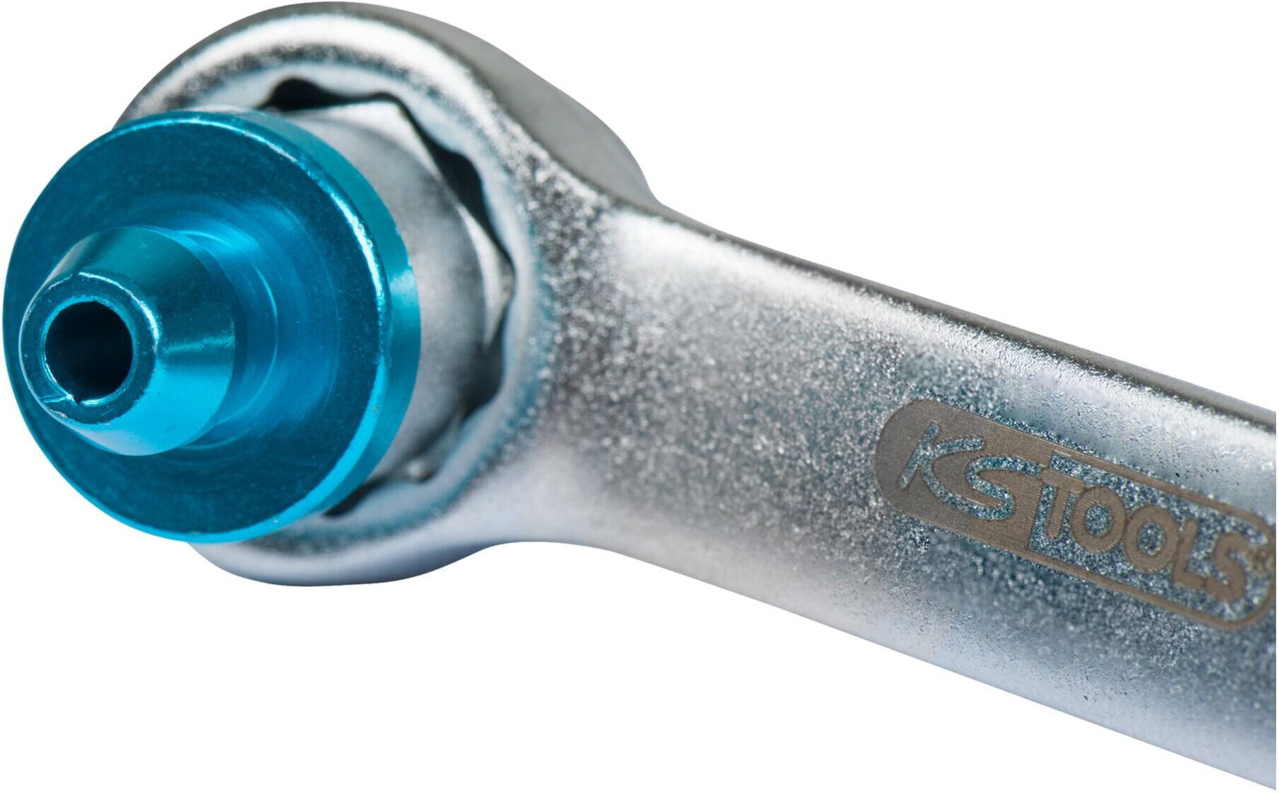 KS Tools Bremsen-Entlüftungsschlüssel, extra kurz, 8 mm, blau (160.0727)