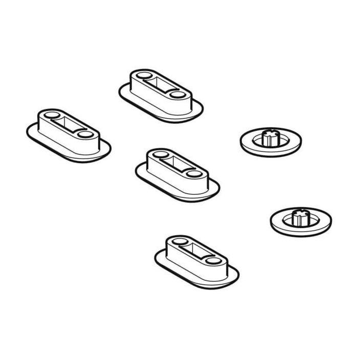 Geberit Set Puffer für WC-Sitz und WC-Deckel 244304001 für Geberit AquaClean Sela
