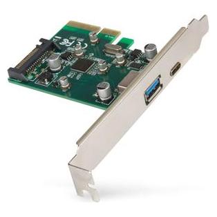 Hamlet Usb 3.1 PCI Express Typ C+Typ A Übertragung bis zu 10 Gbps (HUSB312TCPCX)