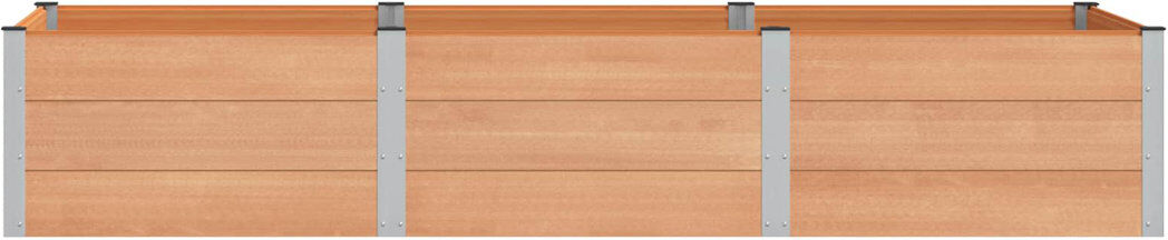 Dakota Fields Planter Brown 54cm H x 300cm W x 100cm D